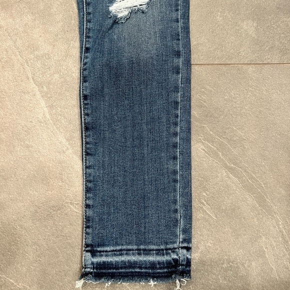 levi’s 711 skinny distressed raw hem mid rise jeans size 28 - Picture 6 of 12